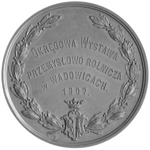 wystawa w Wadowicach- medal niesygnowany 1907 r., Aw: N...