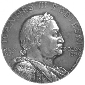 Jan III Sobieski- jednostronny medal autorstwa St. Lewa...