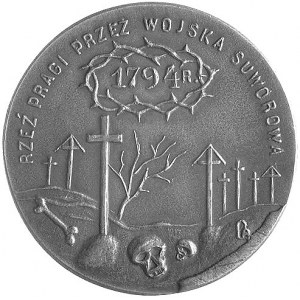 rocznica rzezi Pragi- medal autorstwa Cypriana Alkiewic...