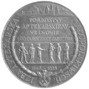 Towarzystwo Aptekarskie we Lwowie- medal autorstwa P. W...