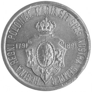medal z okazji 100-lecia Konstytucji 3 Maja 1891 r., Aw...