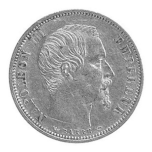 10 franków 1854, Paryż, Aw: Głowa, Rw: Napisy w wieńcu ...