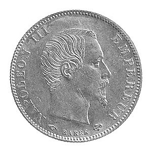 5 franków 1860, Paryż, Aw. i Rw. j. w., Fr.578a, Gad.10...