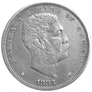 Kalakava 1874-1891, 1 dolar (akahi dala) 1883 San Franc...
