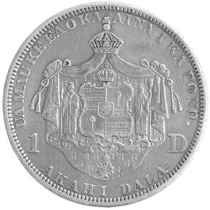 Kalakava 1874-1891, 1 dolar (akahi dala) 1883 San Franc...