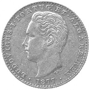 Ludwik 1861-1889, 2000 reis 1877, Fr.154, złoto, 3.53 g