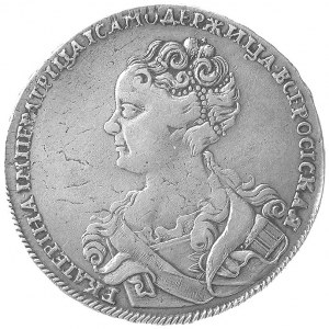 Katarzyna I 1725- 1727, rubel 1726, Moskwa, Aw: Popiers...