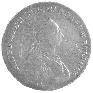 Piotr III 1762, rubel 1762, Aw: Popiersie, Rw: Orzeł dw...