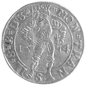 Stefan Batory 1571-1575, dukat 1574, Hermannstadt, Aw: ...