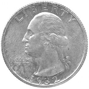 25 centów 1932, San Francisco, bardzo rzadkie w tym sta...