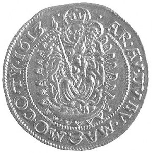 Maciej II 1608-1619, dukat 1613, Krzemnica, Aw: Stojący...