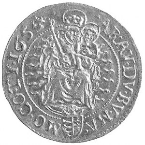 dukat 1654, Krzemnica, Aw: Stojący król i litery K-B, R...