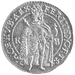 dukat 1655, Krzemnica, Aw: Stojący król i litery K-B, R...