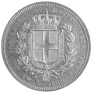 Karol Albert 1831-1849, 100 lirów 1835, Turyn, Fr. 1138...