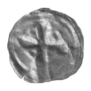 brakteat XII/XIII wiek; Krzyż, w polu cztery kule, Str....