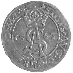 trojak 1563, Wilno, odmiana z dużym monogramem królewsk...