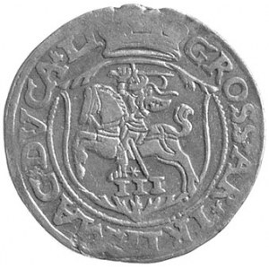 trojak 1563, Wilno, odmiana z dużym monogramem królewsk...