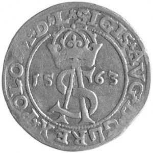 trojak 1563, Wilno, odmiana z małym monogramem królewsk...