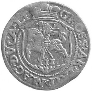 trojak 1563, Wilno, odmiana z małym monogramem królewsk...