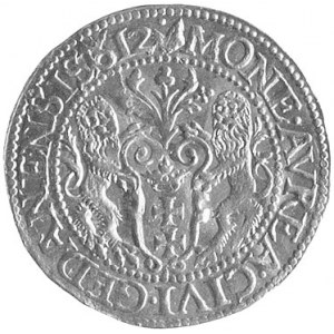 dukat 1612, Gdańsk, drugi egzemplarz, złoto, 3.50 g, śl...