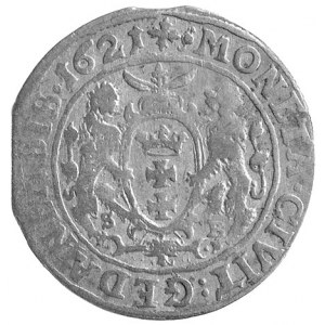 ort 1621, Gdańsk, Kurp. 2252 R1, Gum. 1389, moneta wybi...