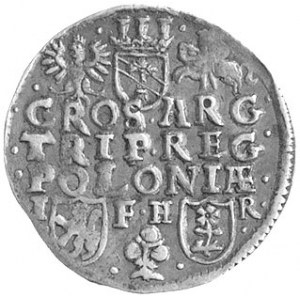 trojak 1596, Poznań, Wal. XXVIII 3 R1, Kurp. 900 R2, ła...