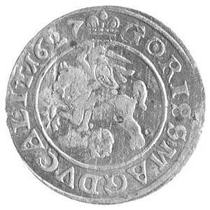 grosz 1627, Wilno, odmiana napisu GORISS, Kurp. 2106 R1...