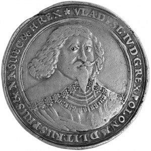 talar 1637, Gdańsk, Aw: Popiersie króla na wprost, napi...