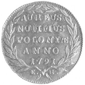 dukat 1791, Warszawa, Plage 451, Fr. 104, złoto, 3.48 g...