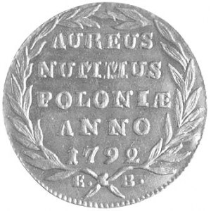 dukat 1792, Warszawa, Plage 453, Fr. 104, złoto, 3.47 g