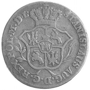 2 grosze srebrne 1776, Warszawa, Plage 263, rzadkie