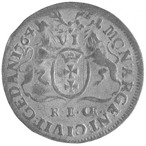 szóstak 1764, Gdańsk, Plage 501, rzadki