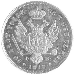 50 złotych 1819, Warszawa, Plage 4, Fr. 107, złoto, 9.8...