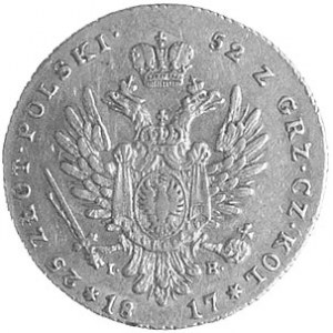 25 złotych 1817, Warszawa, Plage 11, Fr. 106, złoto, 4....