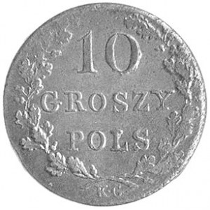 10 groszy 1831, Warszawa, odmiana łapy Orła zgięte, Pla...