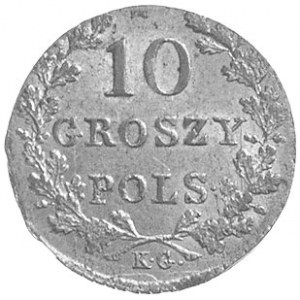 10 groszy 1831, Warszawa, odmiana łapy Orła proste i br...