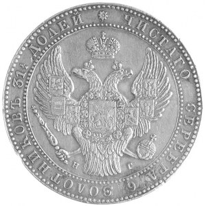 1 1/2 rubla = 10 złotych 1833, Petersburg, Plage 313, d...
