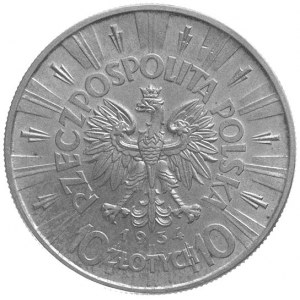 10 złotych 1934, Warszawa, Piłsudski, Parchimowicz 124....