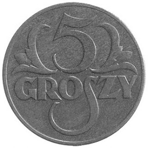 5 groszy 1934, Warszawa, Parchimowicz 103.f, rzadkie