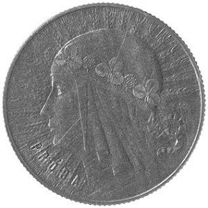 1 złoty 1932, Głowa Kobiety, wypukły napis PRÓBA. Parch...