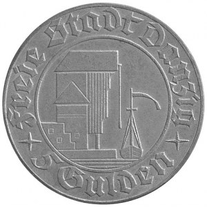 5 guldenów 1932, Berlin, Parchimowicz 67, Żuraw Portowy