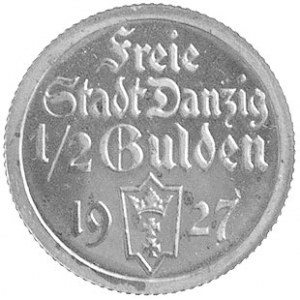 1/2 guldena 1927, Berlin, Koga, Parchimowicz 59.d