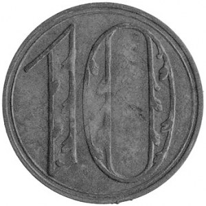 10 fenigów 1920, Gdańsk, duża cyfra 10, Parchimowicz 52...