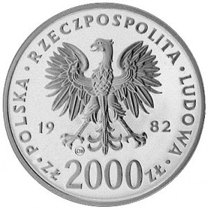 2000 złotych 1982, Szwajcaria, Jan Paweł II, Parchimowi...