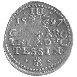 trojak 1597, Cieszyn, F.u.S. 2982, rzadki