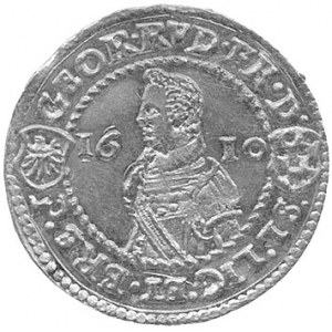 dukat 1610, Złoty Stok, F.u.S. 1453, Fr. 3166, złoto, 3...