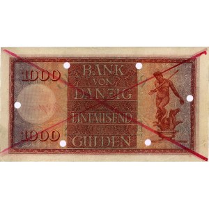 1.000 guldenów 10.02.1924, seria F 000807, Ros.757, Mił...
