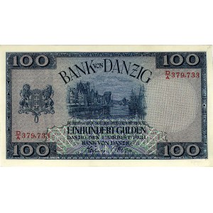 100 guldenów 1.08.1931, seria D/A 379733, Ros.761, Miłc...