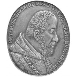 medal owalny bez daty (1578 r), poświęcony Piotrowi Mys...