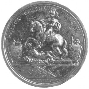 medal autorstwa D. Loosa wybity na zlecenie króla prusk...